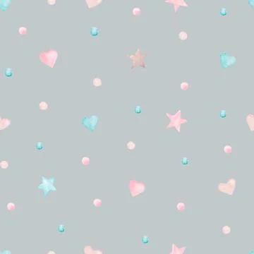 Seamless pattern in children's boho style. Illustrazione stock