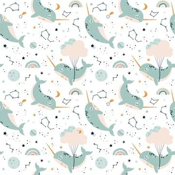Seamless pattern for children's design Stock Illustration