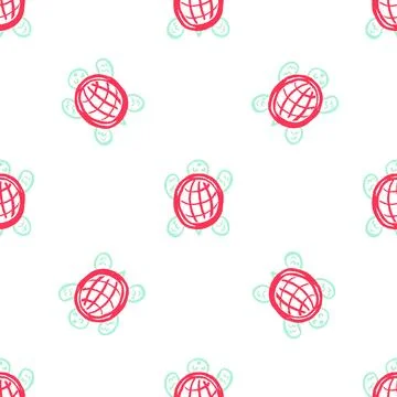 Seamless pattern. Children's drawings with wax crayons イラスト素材