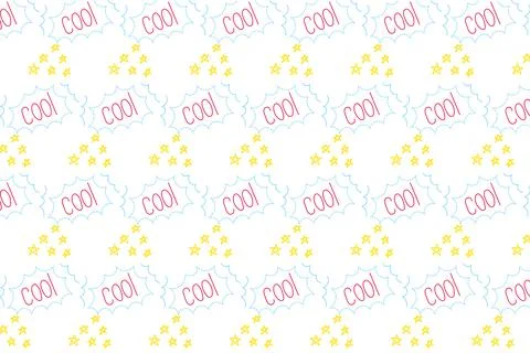 Seamless pattern of children's elements Stock Illustration