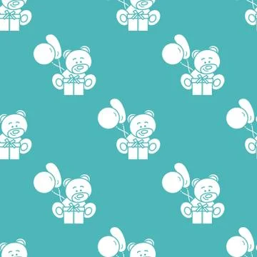 Seamless pattern with children's toys. Stock Illustration