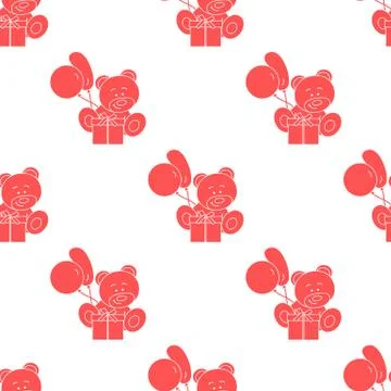 Seamless pattern with children's toys. Stock Illustration