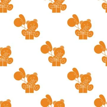 Seamless pattern with children's toys. Stock Illustration