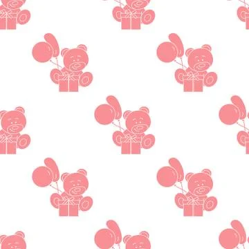 Seamless pattern with children's toys. Stock Illustration