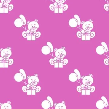 Seamless pattern with children's toys. Stock Illustration