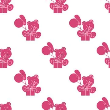 Seamless pattern with children's toys. Stock Illustration