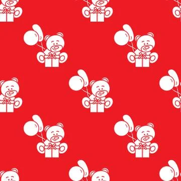 Seamless pattern with children's toys. Stock Illustration
