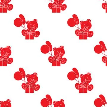 Seamless pattern with children's toys. Stock Illustration