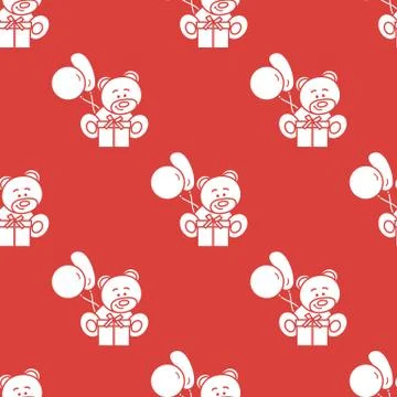 Seamless pattern with children's toys. Stock Illustration