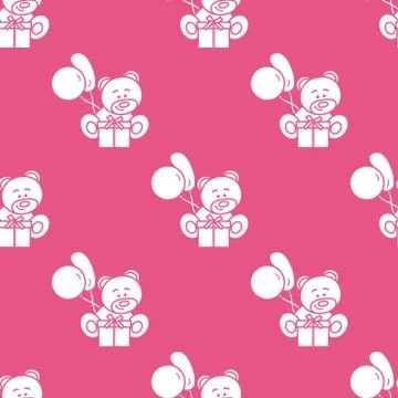 Seamless pattern with children's toys. Stock Illustration