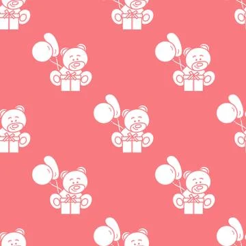 Seamless pattern with children's toys. Stock Illustration