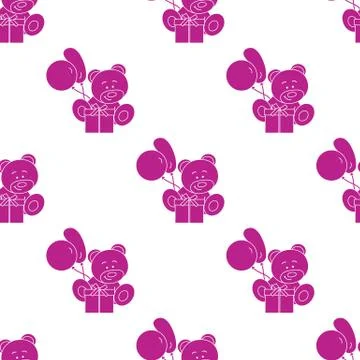 Seamless pattern with children's toys. Stock Illustration