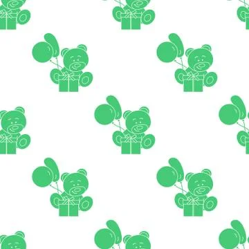 Seamless pattern with children's toys. Stock Illustration