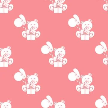 Seamless pattern with children's toys. Stock Illustration