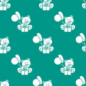 Seamless pattern with children's toys. Stock Illustration