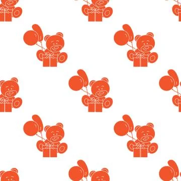 Seamless pattern with children's toys. Stock Illustration
