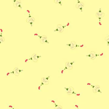 Seamless pattern china asian lantern cartoon vector Stock Illustration