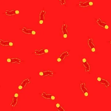 Seamless pattern china chinese firecracker cartoon vector 스톡 일러스트