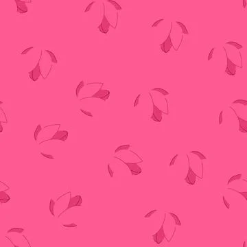 Seamless pattern chinese lotus flower cartoon vector Stock Illustration