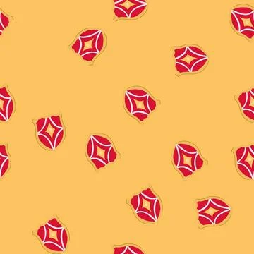 Seamless pattern chivalry shield knight cartoon vector Stock Illustration