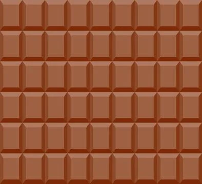 Seamless pattern of chocolate bar background - Vector illustration Stock Illustration