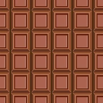 Seamless pattern with chocolate texture Stock Illustration