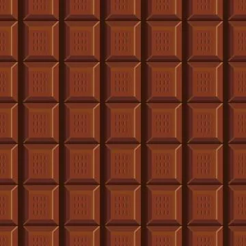 Seamless pattern with chocolate texture Stock Illustration