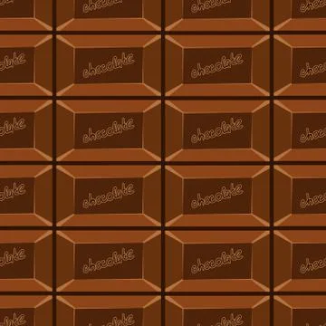 Seamless pattern with chocolate texture Stock Illustration