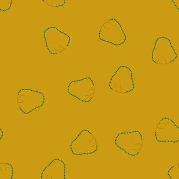 Seamless pattern choker beads necklace cartoon vector イラスト素材