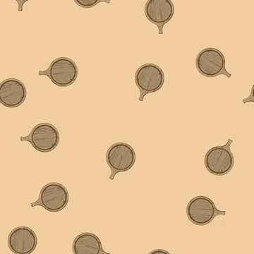 Seamless pattern chop chopping board cartoon vector 库存插图
