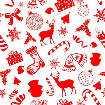 Seamless Pattern Christmas background Stock Illustration