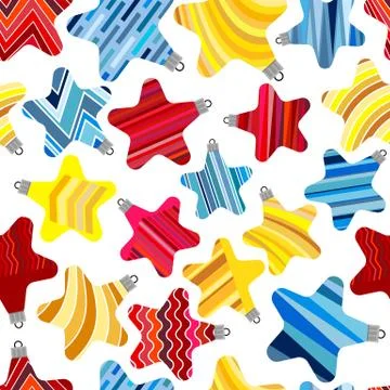 Seamless pattern of Christmas Balls Stock Illustration