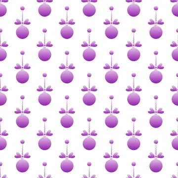 Seamless pattern with Christmas balls. New Year Stockillustratie