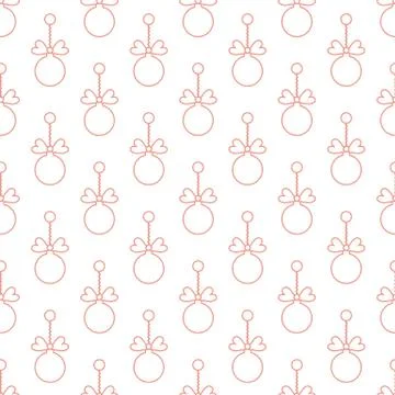Seamless pattern with Christmas balls. New Year Illustrazione stock