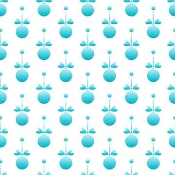 Seamless pattern with Christmas balls. New Year Illustrazione stock