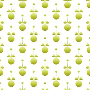 Seamless pattern with Christmas balls. New Year Illustrazione stock