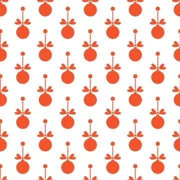 Seamless pattern with Christmas balls. New Year Stock Illustration