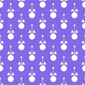 Seamless pattern with Christmas balls. New Year Illustrazione stock