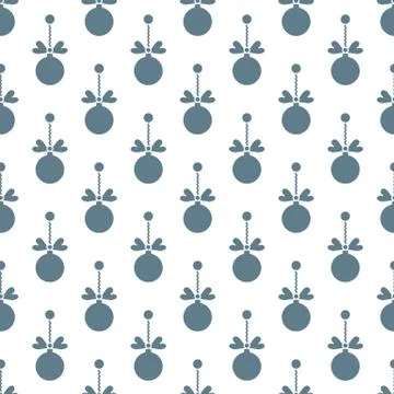 Seamless pattern with Christmas balls. New Year Stockillustratie