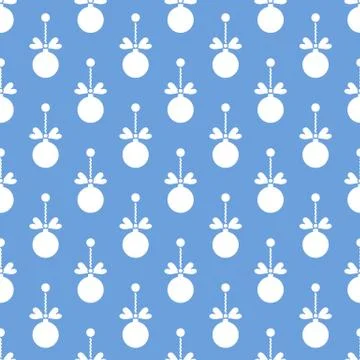 Seamless pattern with Christmas balls. New Year Illustrazione stock