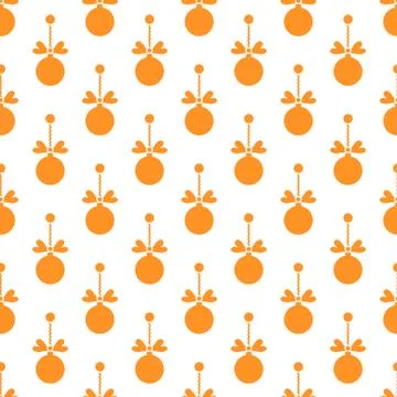 Seamless pattern with Christmas balls. New Year Illustrazione stock