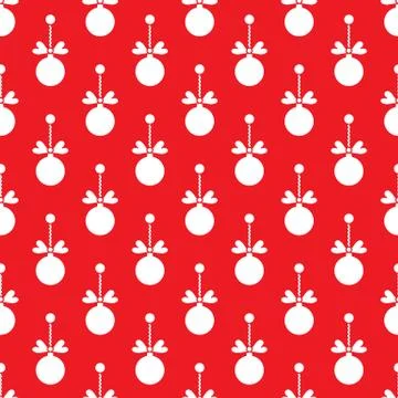 Seamless pattern with Christmas balls. New Year Illustrazione stock