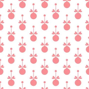 Seamless pattern with Christmas balls. New Year Illustrazione stock