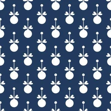Seamless pattern with Christmas balls. New Year Illustrazione stock