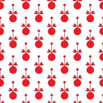 Seamless pattern with Christmas balls. New Year Illustrazione stock