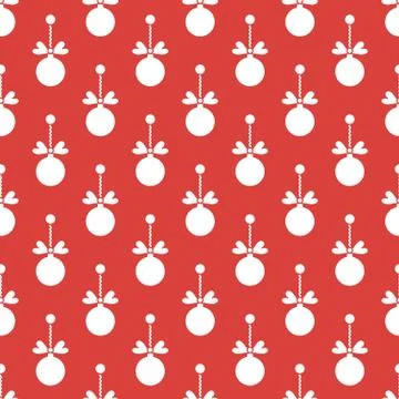Seamless pattern with Christmas balls. New Year Stockillustratie