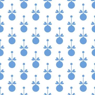 Seamless pattern with Christmas balls. New Year Illustrazione stock