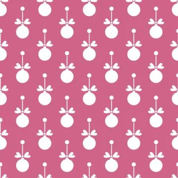 Seamless pattern with Christmas balls. New Year Illustrazione stock