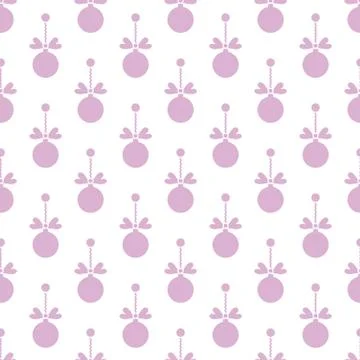 Seamless pattern with Christmas balls. New Year Stockillustratie