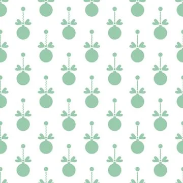 Seamless pattern with Christmas balls. New Year Stock Illustration